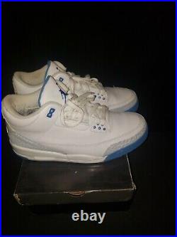 Nike Air Jordan 3 III Harbor Blue Womens 13 Mens 11.5 Very Rare Original Box
