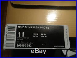 Nike SB Dunk Dr Feelgood Rare SZ 11 Deadstock original box