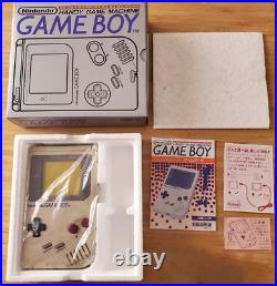 Nintendo Game Boy Original DMG-01 Retro Rare WORKING Japan GB F/S withBox Manual