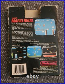 Nintendo Super Mario Bros original 1985 Canada/Quebec game with box & inserts Rare