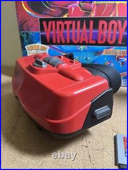 Nintendo Virtual Boy Video Game Console In Original Box With Mario Tennis RARE