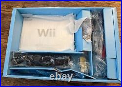 Nintendo Wii Mario Kart Black Console Bundle Limited Edition Long Box RARE