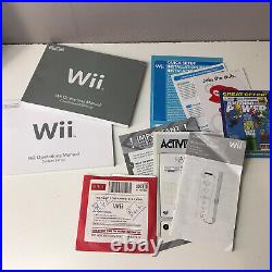 Nintendo Wii Sports Bundle Game Included White Console System Original Box RARE