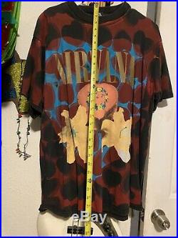 Nirvana Heart Shaped Box RARE- Vintage T-Shirt X-Large. Nirvana tour shirt 1993
