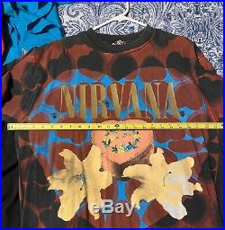 Nirvana Heart Shaped Box RARE- Vintage T-Shirt X-Large. Nirvana tour shirt 1993