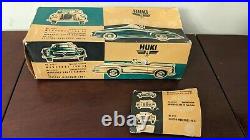 ORIGINAL Huki 1960s MERCEDES 220 SE Cabriolet Tin Litho Friction Car in Box RARE