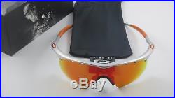 Oakley M Frame Fmj 5.56 Fire Iridium Strike Vented+Original Box Orange NEW RARE