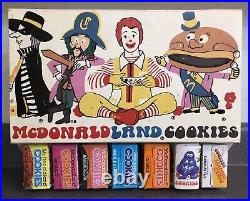 Old Vintage Rare 1970s McDonaldland Cookies Box Display McDonalds Cookie Boxes