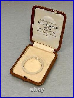 Original 1900's Patek Philippe Leather Pocket Watch Display Box Rare! Nice