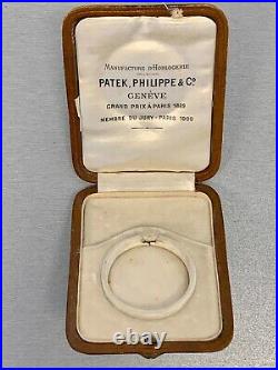 Original 1900's Patek Philippe Leather Pocket Watch Display Box Rare! Nice