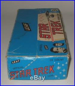 Original 1967 Star Trek Leaf Card Empty Display Box Very rare #BQ17