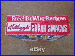 Original 1971 Bbc Dr Who Kellogg's Sugar Smacks Box Large Doctor Who Very Rare