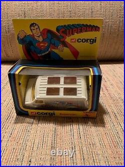 Original Corgi-435 Superman Mint in Box SUPER RARE White Color