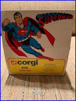 Original Corgi-435 Superman Mint in Box SUPER RARE White Color