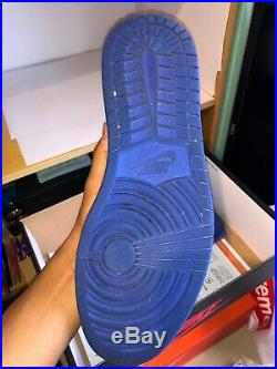 Original Rare Nike Air Jordan 1 Game Royal Blue White Size UK 10.5 With Box Bred