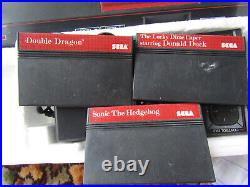 Original Sega Master System Boxed Bundle With 2 Controllers & 3 Games Rare Box