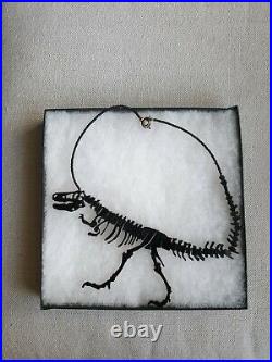 Original TATTY DEVINE dinosaur Necklace Jewellery Perspex Dino Black rare in box