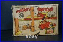 Original Vintage Mickey The Driver Box Only Very Rare Disney Tin Toys Wind Up