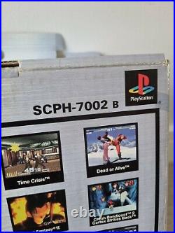 PLAY STATION SONY Original Boxed SCPH-7002 B Dual Shock. NO CONTROLLER RARE