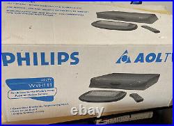 Philips RARE Original AOL TV Set Top Box Modem Keyboard Remote WHV111-Brand New