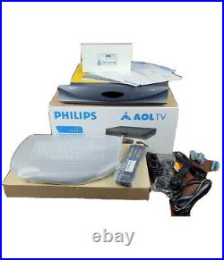 Philips RARE Original AOL TV Set Top Box Modem Keyboard Remote WHV111-Brand New