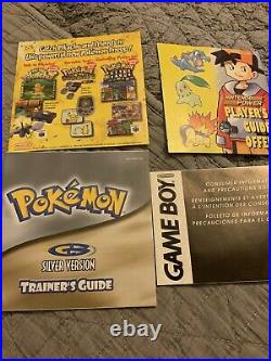 Pokemon Silver Version CIB (Game Boy Color, 2000) Original Complete In Box RARE