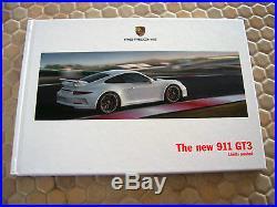 Porsche 911 991 Gt3 Boxed Prestige Sales Brochure Hub Cap 2013 USA Edition Rare