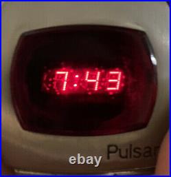 Pulsar P2 LED Watch Original Box and Papers RARE 3050 MODULE James Bond