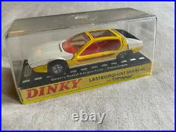 RARE! 143 Dinky Toys Meccano #189 Diecast Lamborghini Marzal Original Box 1968