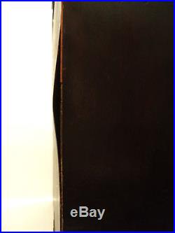 RARE 18th C. ANTIQUE WALNUT GEORGIAN PERIOD KNIFE BOX, ORIGINAL SLOTTED INTERIOR