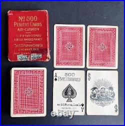 RARE 1906 No. 500 Good Luck Swastika 63 Playing Cards Full Deck original box