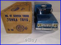 RARE 1960 Tonka Toy NO. 1 FORD SERVICE TRUCKNEAR MINT IN ORIGINAL BEAUTIFUL BOX
