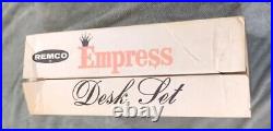 RARE 1962 Remco Empress Desk Set Blue Accessories Original Box AMAZING SHAPE JD