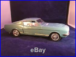RARE 1967 Wen-Mar Mustang Fastback Model light blue 1/12th Scale Original Box