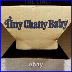 RARE 1968 VINTAGE Tiny Chatty Baby& Original Box WORKS-SHE TALKS. Hard to find