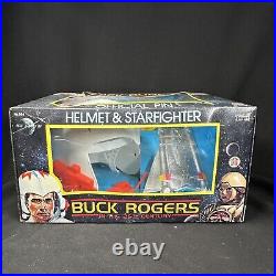 RARE 1979 HG Toys BUCK ROGERS Helmet & Star Fighter Set Mint in Original Box