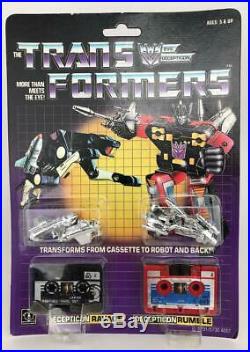 RARE 1984 TRANSFORMERS GEN 1 Pre-Rub Ravage Rumble Pack Unopened in Original Box