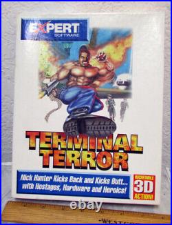 RARE 1994 Terminal Terror expert software 3.5 inch floppy disk game original box