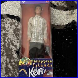 RARE 1998 Philippine Islands Ken Barbie Doll NEW in Original Box (64525)