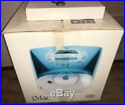 RARE 1999 APPLE iMac G3 400 DV BLUEBERRY COMPLETE in Original BOX TESTED NICE