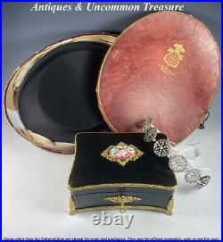 RARE Antique French Jewelry Box, Chocolatier's Confection Casket, Boissier PARIS