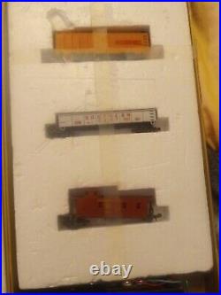 RARE! Aurora Postage Stamp Train Set In Original Box #4720 Steam Freight Set