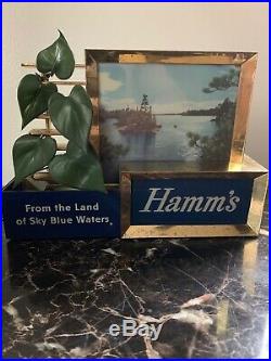 RARE BREWERIANA Lighted Vintage Hamms Beer Sign All Original W- Box! Work