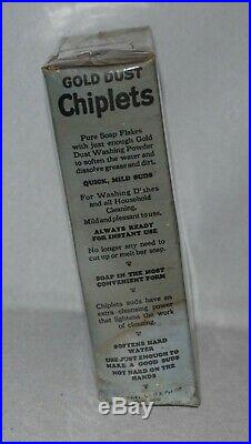 RARE Blue Box Gold Dust Twins Soap Chiplets, Black Americana Advertising