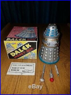 RARE Doctor Dr Who 1960s CODEG Dalek Money Box- All Original and Boxed