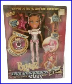 RARE Doll Bratz Live In Concert Yasmin New in Box 1st Ever! Pop Group