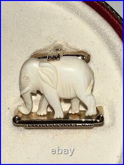 RARE ESTATE Elephant Cufflinks SWANK International Collection in Original Box