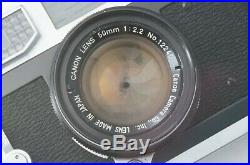RARE! EXC++ Canon Model 7 & 50mm f2.2 Lens with Original BOX From JAPAN