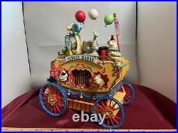 RARE Enesco Workin For Peanuts Circus Cart Multi-Action Music Box
