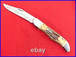 RARE & IMPORTANT Case XX USA 5165L STAG LOCKBACK mint/box folding hunter knife